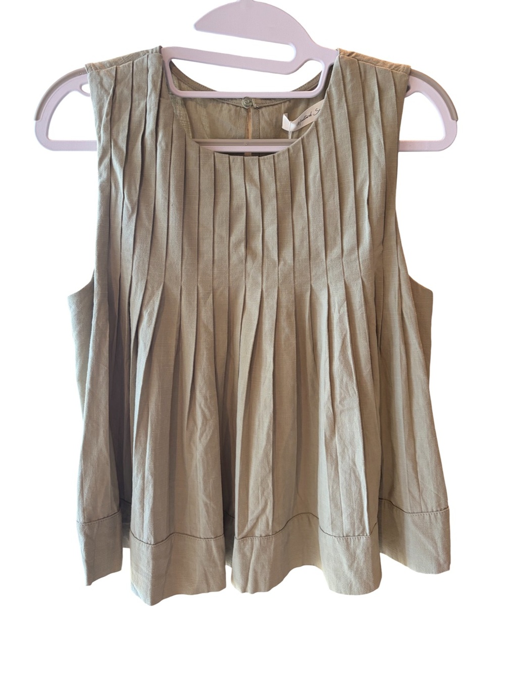 Mustard Seed NWT Pleated Swing Top Sage Green Size S